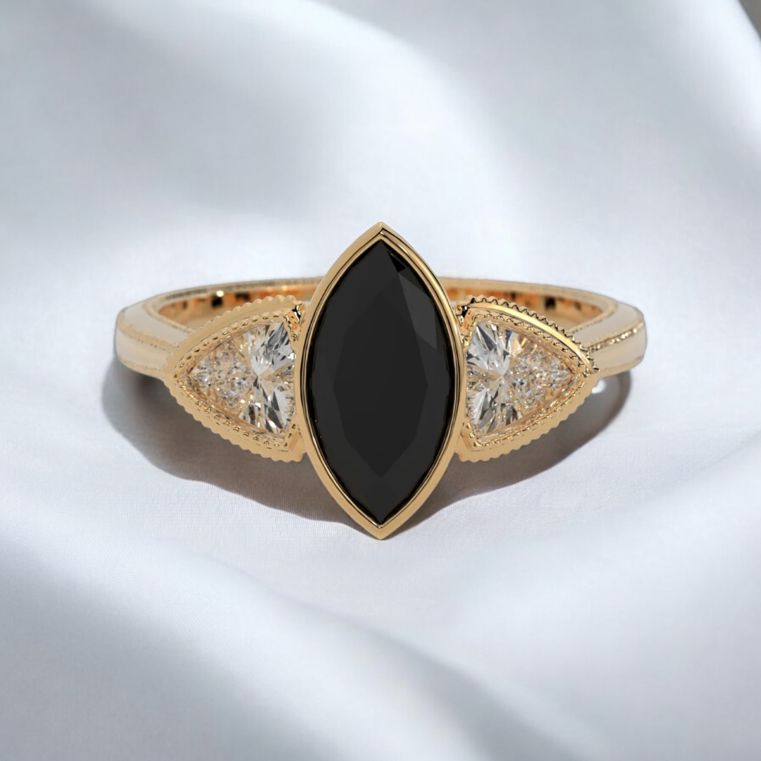 Black Diamond Engagement Rings