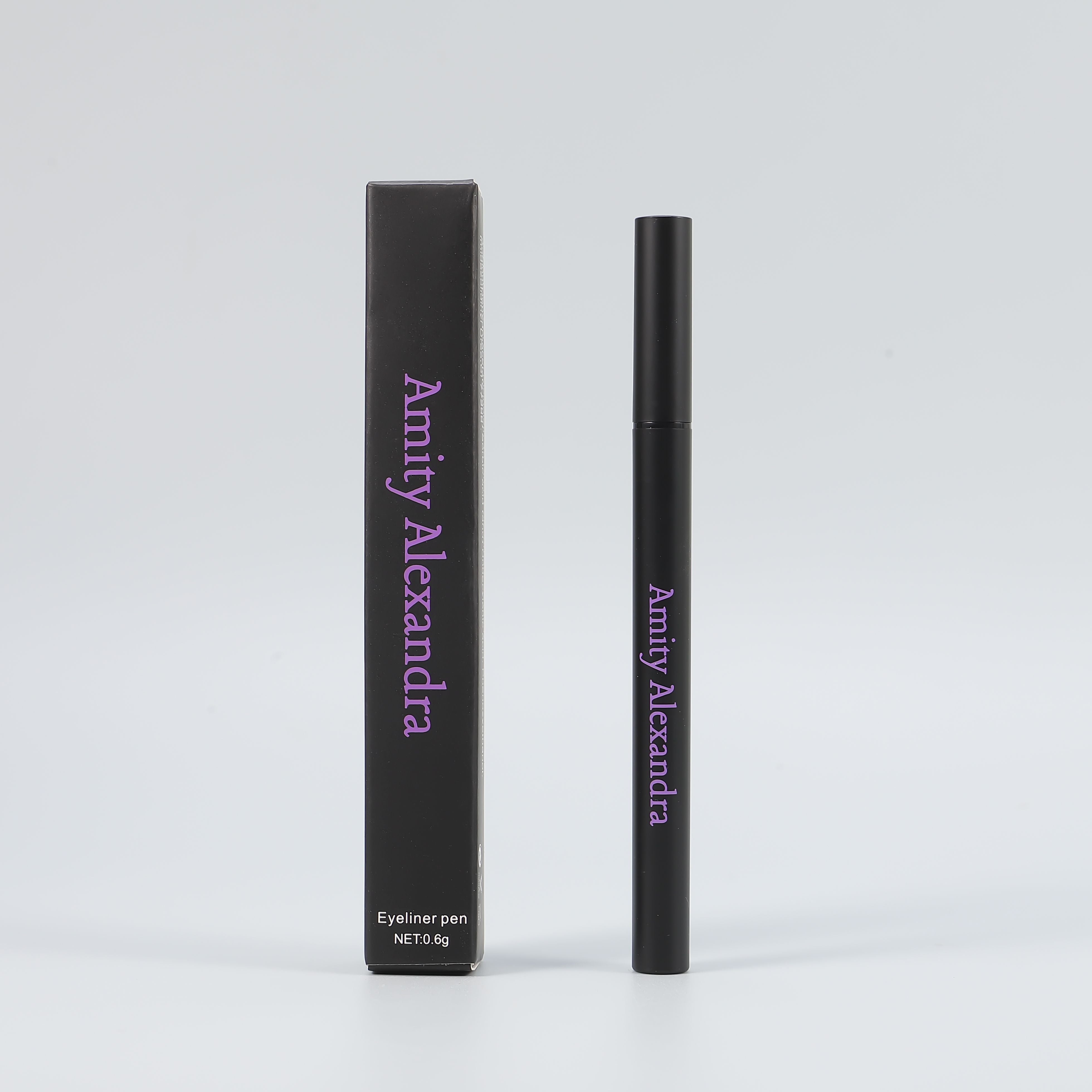 Amity Alexandra Liquid Eyeliner - Intense Black, Precision Application